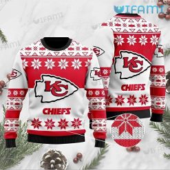 Chiefs Christmas Sweater Snowflake Logo Kansas City Chiefs Gift