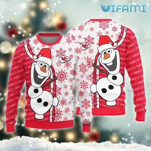 Chiefs Christmas Sweater Snowman Snowflake Kansas City Chiefs Gift
