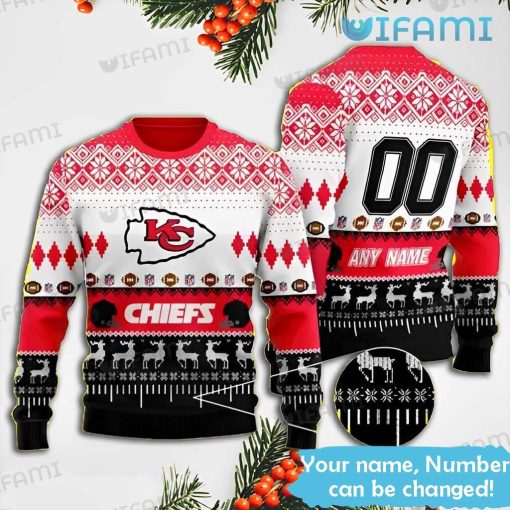Chiefs Christmas Sweater Tribal Ethnic Pattern Custom Kansas City Chiefs Gift