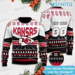 Chiefs Christmas Sweater USA Football Field Personalized Kansas City Chiefs Gift