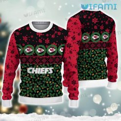 Chiefs Sweater Christmas Holly Berry Snowflake Kansas City Chiefs Gift