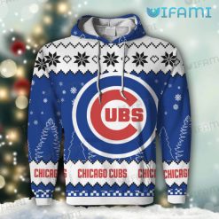 Cubs Christmas Sweater Big Logo Chicago Cubs Hoodie