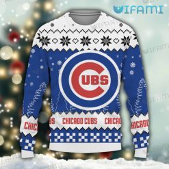 Cubs Christmas Sweater Big Logo Chicago Cubs Present
