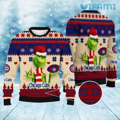 Cubs Christmas Sweater Grinch Chicago Cubs Gift
