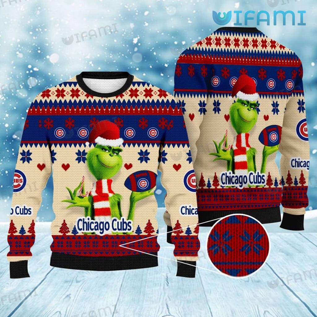 Get Festive with the Cubs Grinch Ugly Sweater!