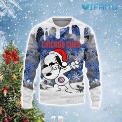 Cubs Christmas Sweater Snoopy Dabbing Chicago Cubs Gift