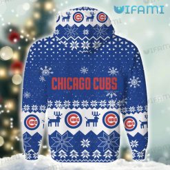 Cubs Christmas Sweater Triangle Pattern Chicago Cubs Gift