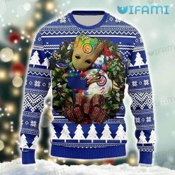 Cubs Sweater Christmas Wreath Baby Groot Chicago Cubs Gift