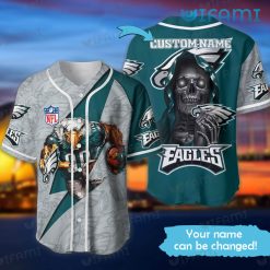 Custom Eagles Baseball Jersey Mascot Skeleton Eagles Gift