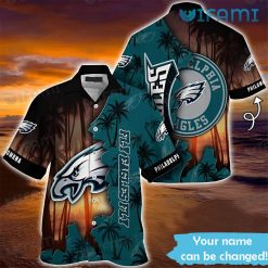 Custom Eagles Hawaiian Shirt Fly Eagles Fly Coconut Philadelphia Eagles Gift