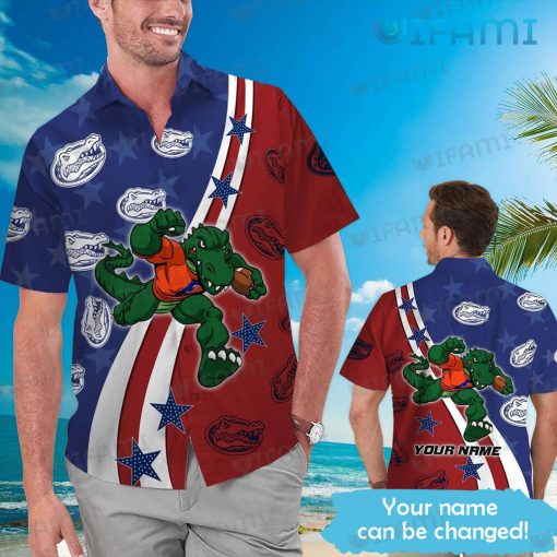 Custom Gators Hawaiian Shirt Star Mascot Florida Gators Gift