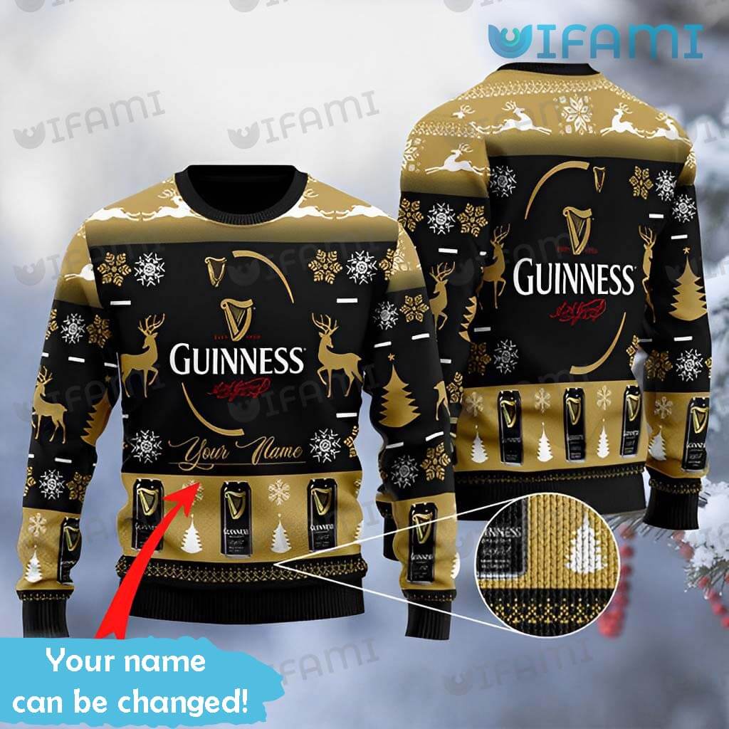 Upgrade Your Holiday Look with a Custom Guinness Ugly Sweater!