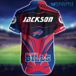 Custom Name Buffalo Bills Hawaiian Shirt Armor Design Buffalo Bills Present Back