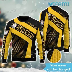 Custom Steelers Ugly Sweater Net Pattern Pittsburgh Steelers Gift