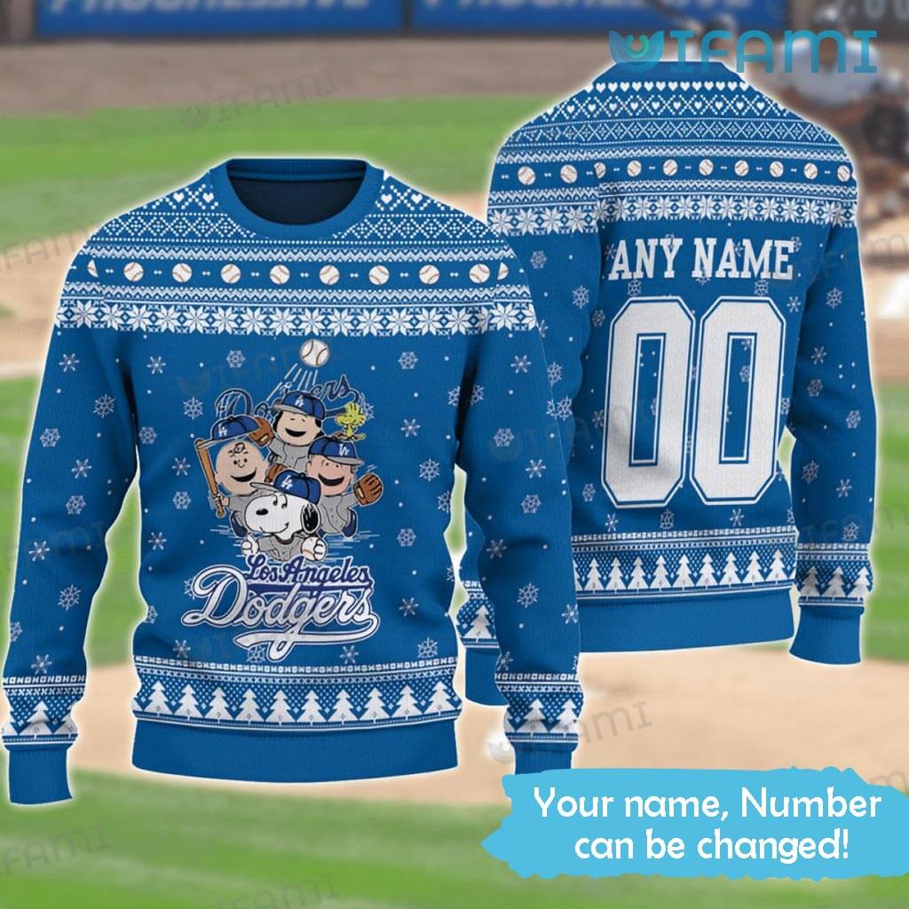 dodgers christmas sweater