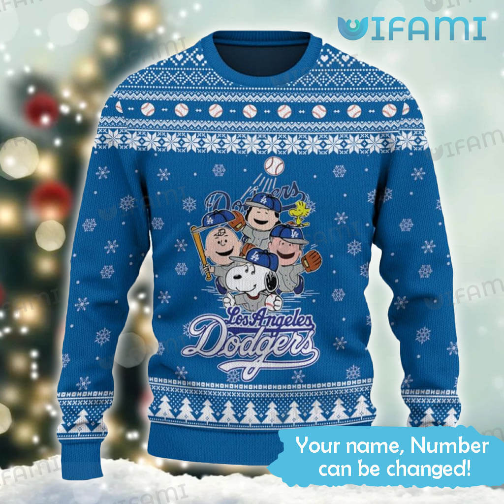 Los Angeles Dodgers Baseball Custom Ugly Christmas Sweater
