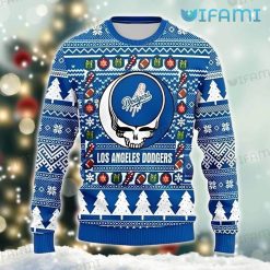 Dodgers Christmas Sweater Grateful Dead Bauble Candy Cane Los Angeles Dodgers Gift