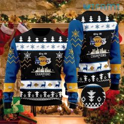 Dodgers Christmas Sweater Lakers Champions 2020 Los Angeles Dodgers Gift