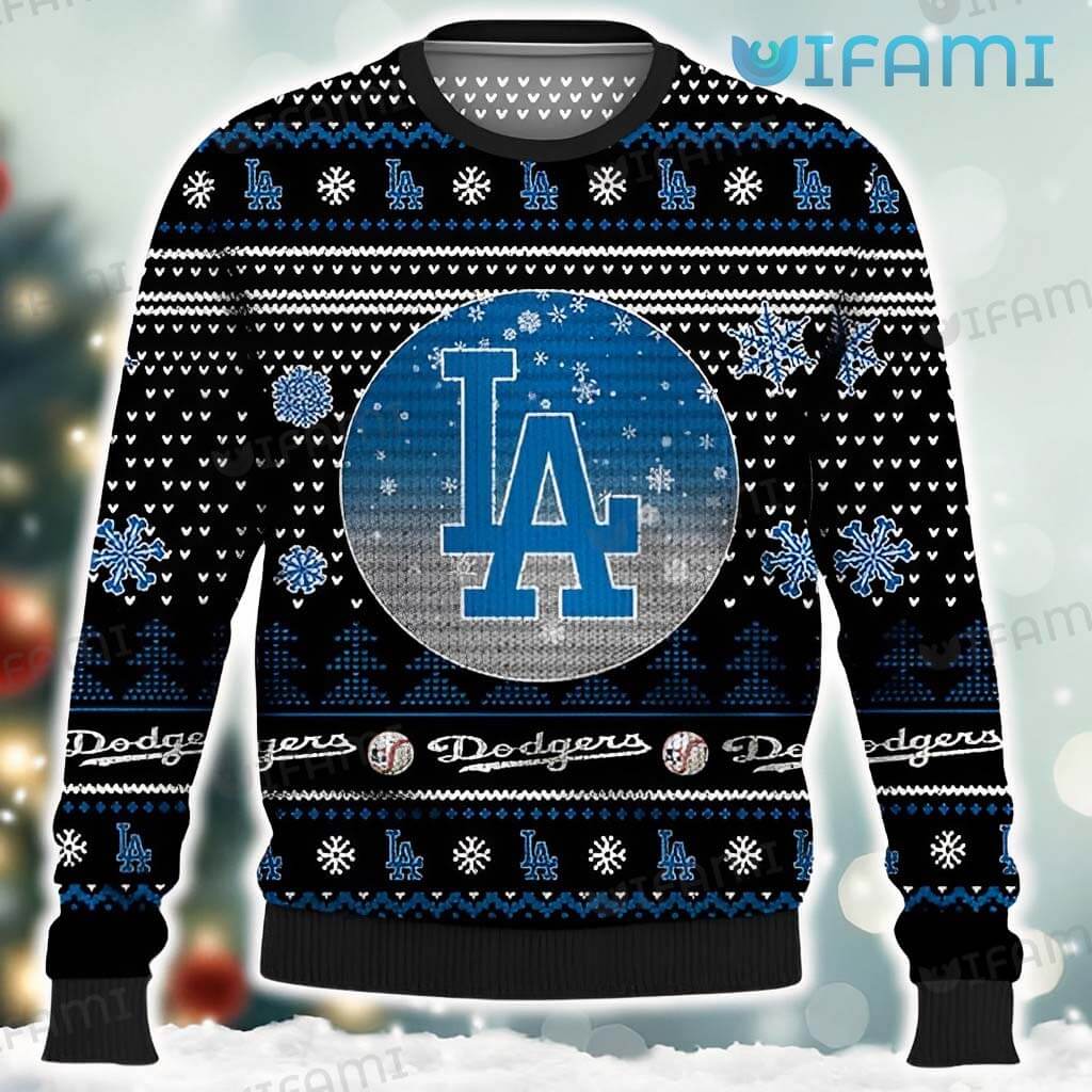 Dodgers Christmas Sweater Logo Pattern Los Angeles Dodgers Gift -  Personalized Gifts: Family, Sports, Occasions, Trending