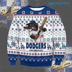 Dodgers Christmas Sweater Mascot Logo Pattern Los Angeles Dodgers Gift