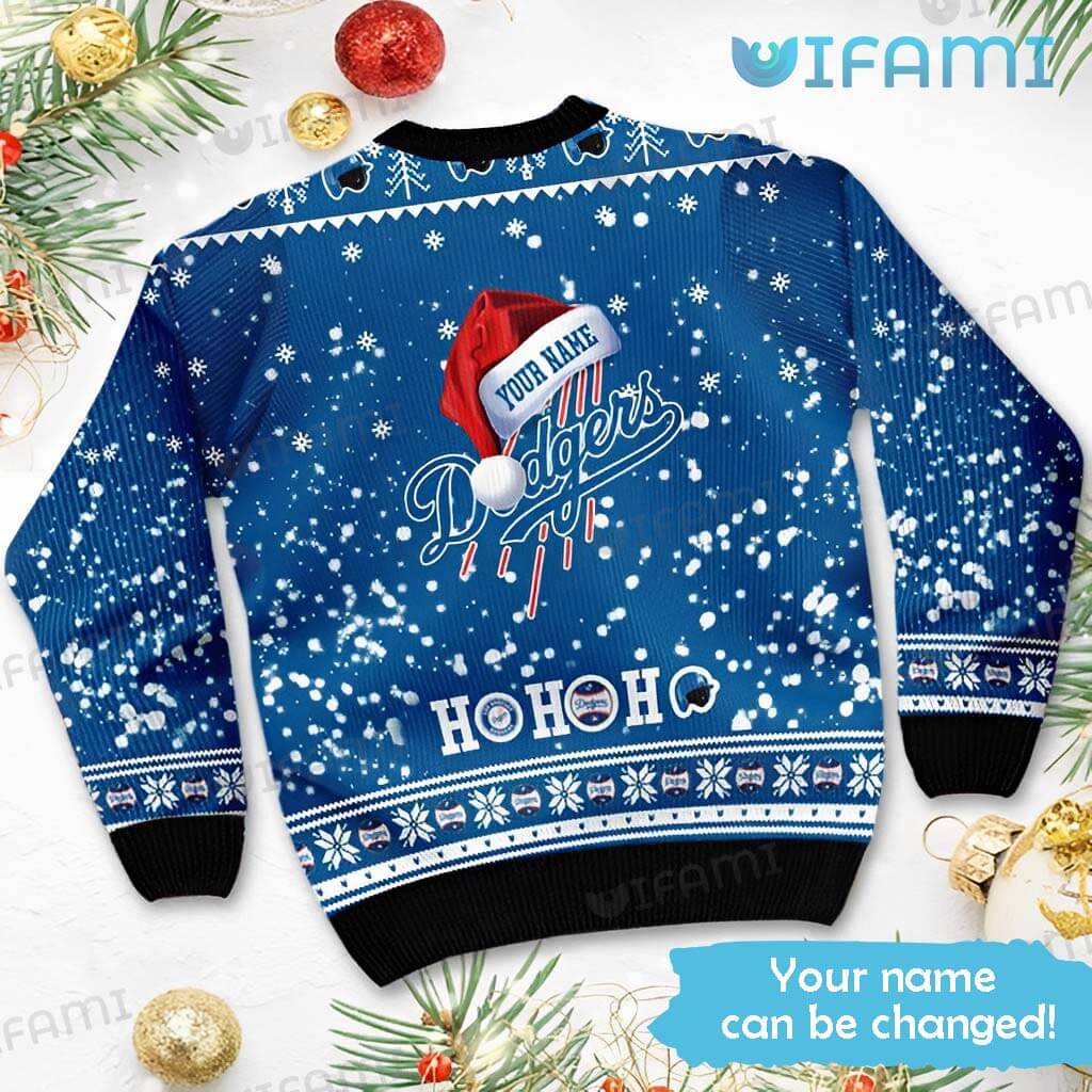 St Louis Blues Santa Hat Pattern Ugly Christmas Sweater For Men