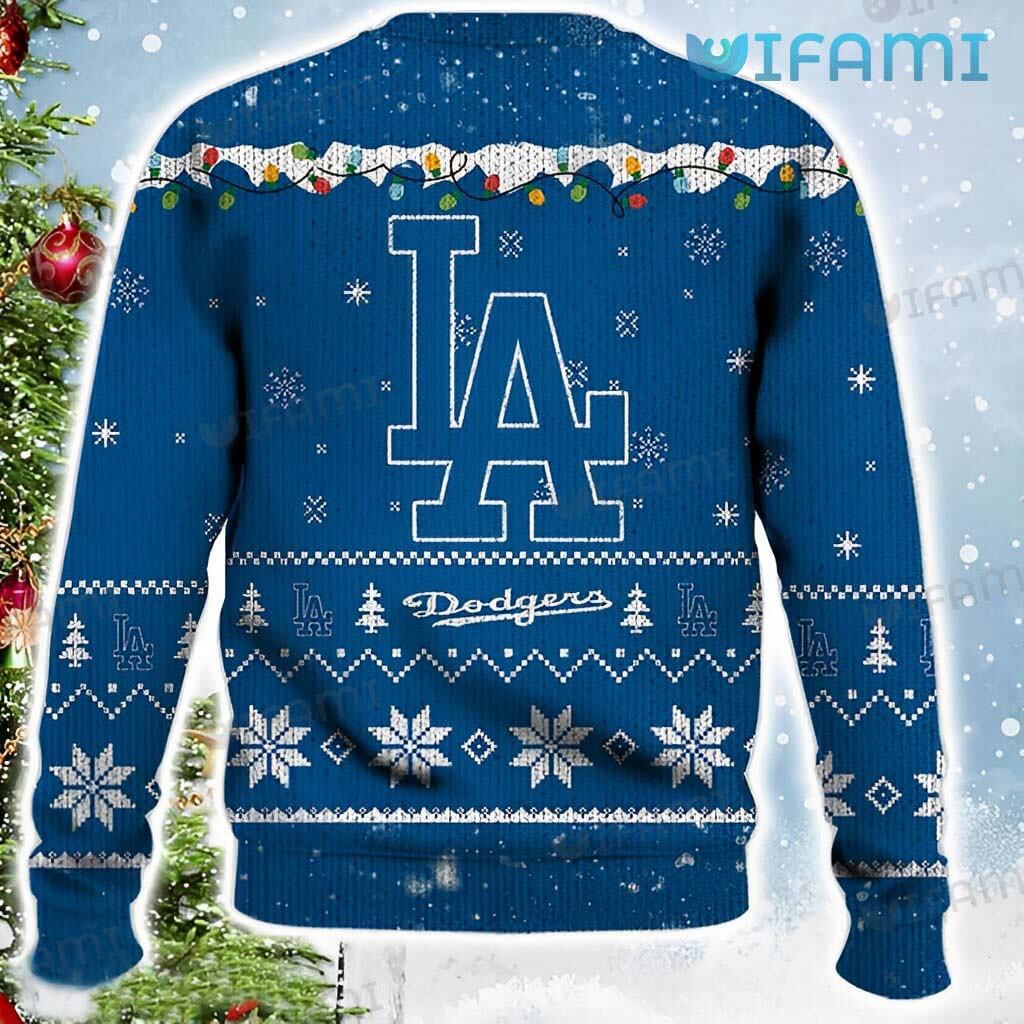 Dodgers Christmas Sweater Snoopy Lights Los Angeles Dodgers Gift -  Personalized Gifts: Family, Sports, Occasions, Trending