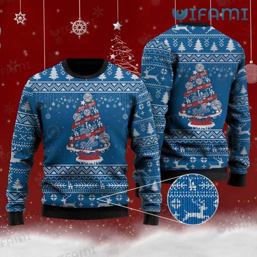 Dodgers Sweater Christmas Tree Logo Los Angeles Dodgers Gift