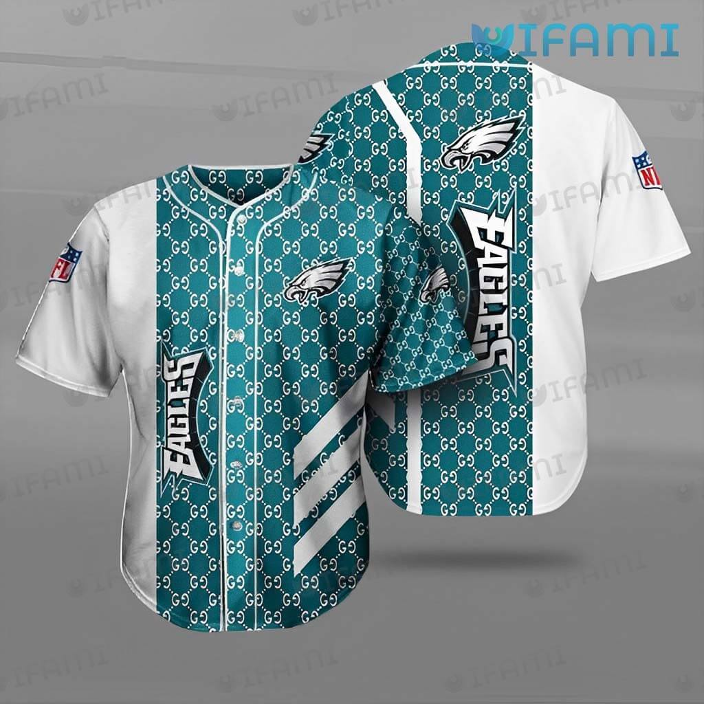 Eagles Baseball Jersey Gucci Pattern Philadelphia Eagles Gift -  Personalized Gifts: Family, Sports, Occasions, Trending