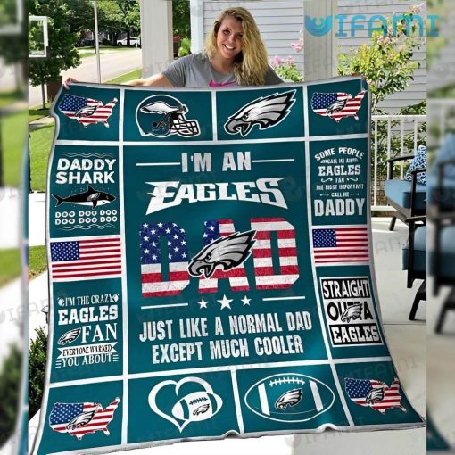 Eagles Blanket I’m A Eagles Fan Dad Cooler Philadelphia Eagles Gift