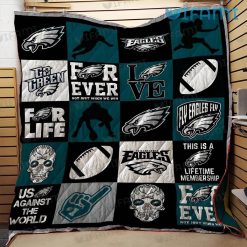 Eagles Blanket Skull Forever Love Football Philadelphia Eagles Gift
