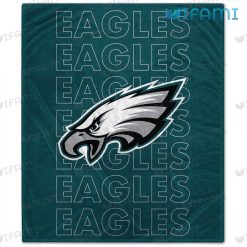 Eagles Blanket Typography Design Philadelphia Eagles Gift
