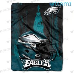 Eagles Blanket William Penn Statue Football Helmet Philadelphia Eagles Gift