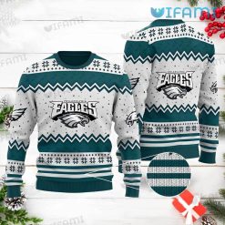 Eagles Christmas Sweater Chervon Pattern Philadelphia Eagles Gift
