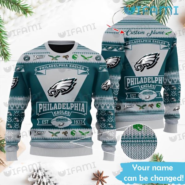 Philadelphia Eagles NFL Football Knit Pattern Ugly Christmas Sweater -  Tagotee