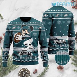Eagles Christmas Sweater Mickey Mouse Football Player Philadelphia Eagles Gift