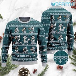 Eagles Christmas Sweater Mickey Mouse Pattern Philadelphia Eagles Gift