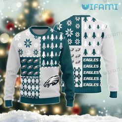 Eagles Christmas Sweater Pine Logo Pattern Philadelphia Eagles Gift