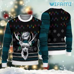 Eagles Christmas Sweater Reindeer Sunglasses Philadelphia Eagles Gift