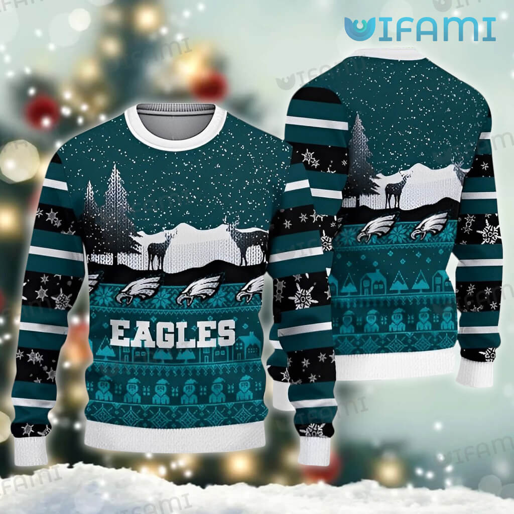 Custom NFL Football Team Eagles Ugly Christmas Sweater