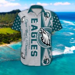 Eagles Hawaiian Shirt Budweiser Label Philadelphia Eagles Present