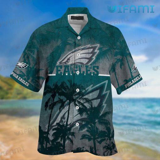 Eagles Hawaiian Shirt Coconut Pattern Big Logo Philadelphia Eagles Gift