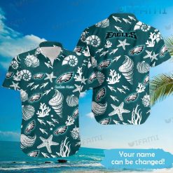 Eagles Hawaiian Shirt Ice Cream Starfish Coral Scallop Custom Philadelphia Eagles Gift