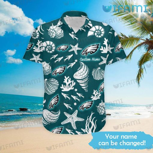 Eagles Hawaiian Shirt Ice Cream Starfish Coral Scallop Custom Philadelphia Eagles Gift