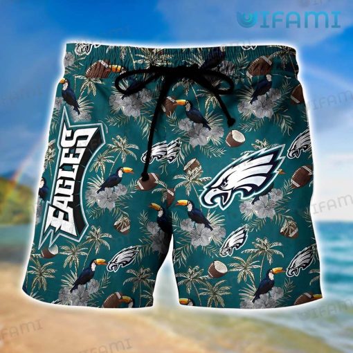 Eagles Hawaiian Shirt Jesus Christianity Hibiscus Palm Tree Philadelphia Eagles Gift