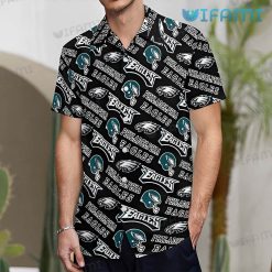 Eagles Hawaiian Shirt Logo Pattern Philadelphia Eagles Present