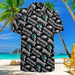 Eagles Hawaiian Shirt Logo Pattern Philadelphia Eagles Present Back