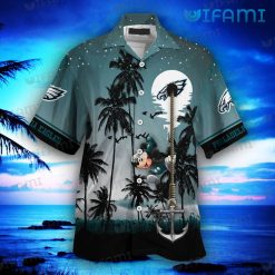 Eagles Hawaiian Shirt Mickey Mouse Anchor Coconut Philadelphia Eagles Gift