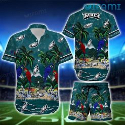 Eagles Hawaiian Shirt Parrot Coconut Beach Philadelphia Eagles Gift