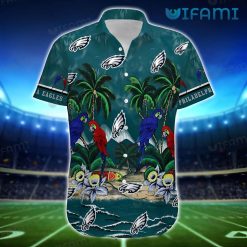 Eagles Hawaiian Shirt Parrot Coconut Beach Philadelphia Eagles Present Front