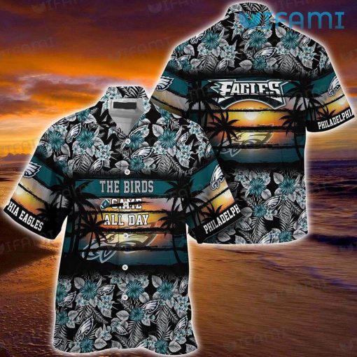 Eagles Hawaiian Shirt The Birds Game All Day Coconut Summer Philadelphia Eagles Gift